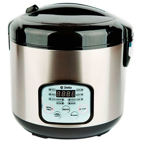 Мультиварка DELTA DL-6517 черная 900 Вт5л 9 программкнига рецептовф-я Шеф-повар 4 557700₽