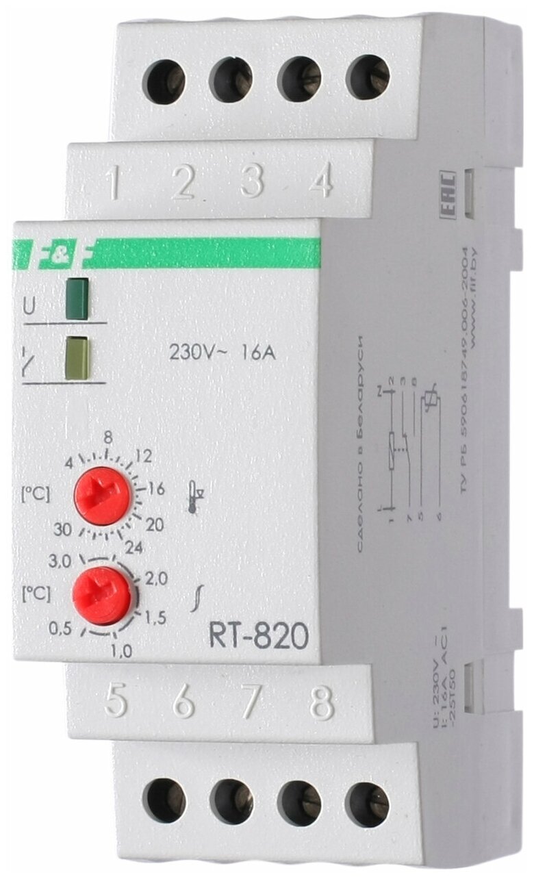 Аналоговый регулятор температуры RT-820