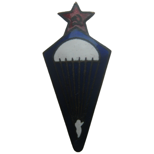 фото Знак парашютист образца: 1936 г. гор.эмаль винт. эмальерная ф-ка "ленизо" редк! россия