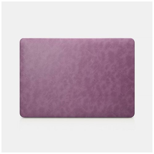 фото Чехол-накладка для macbook pro 15 2016-2019 из эко кожи, purple icarer