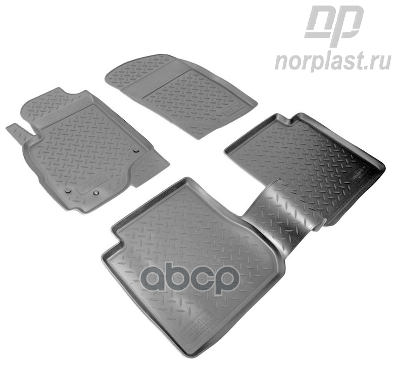 Коврики В Салон Полиуретан Norplast Mitsubishi Outlander 02-07 Черный Комплект Npl-Po-59-31 NORPLAST арт. NPLPO5931