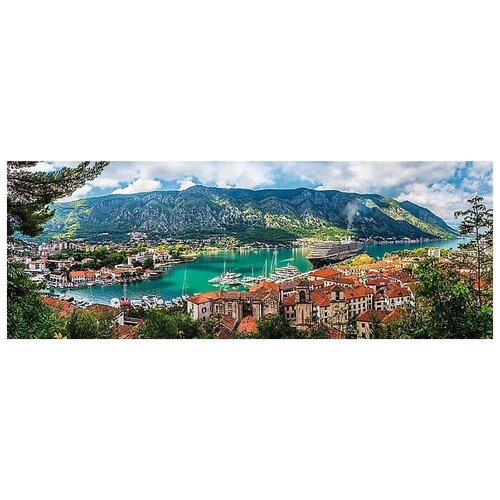 пазлы 500 деталей панорама котор черногория Пазл Trefl Котор Черногория 29506, 500 дет.