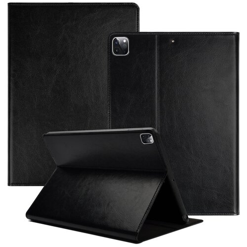 фото Чехол-книжка mypads для apple ipad pro 12.9 2020/ 2021 (mhnf3 /k3 /q3) (mhr83 /43 /e3) (mxfa2,my2j2,mxau2) из качественной импортной кожи с подставкой черный