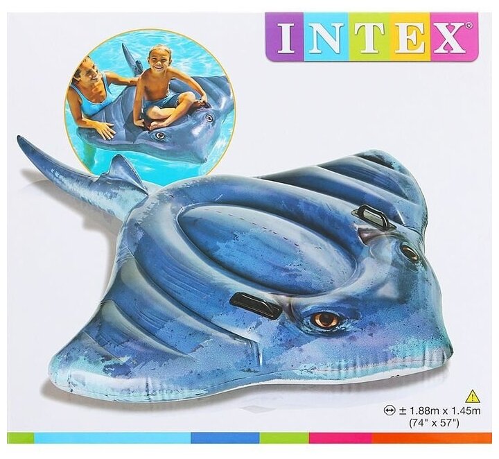 INTEX Надувная игрушка Скат 188*145 см 57550