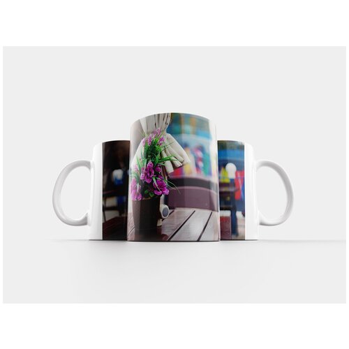 фото Кружка "цветы, кафе, горшок" 320 мл lotsprints