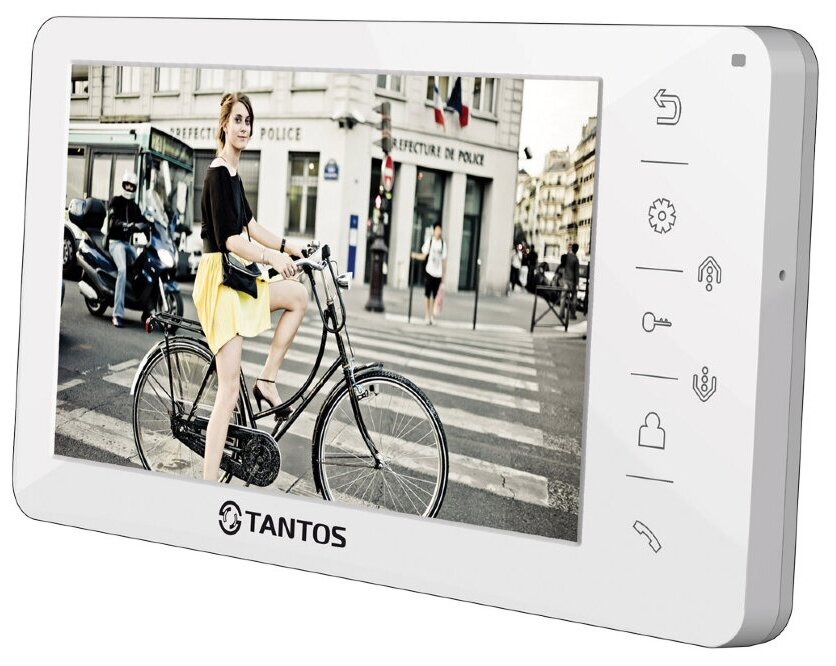 Монитор видеодомофона цветной TFT LCD 7 PAL/NTSC Hands-Free Amelie - SD White Tantos 00-00096751