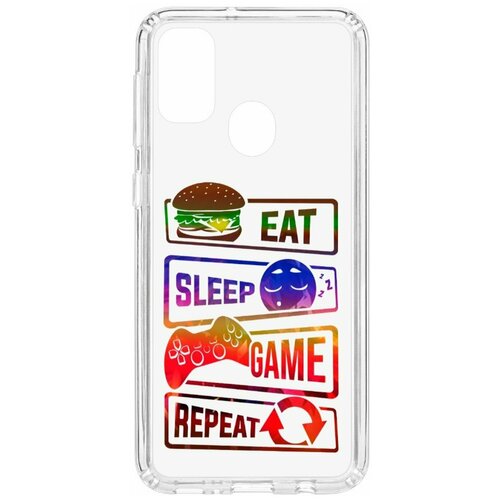 фото Чехол на samsung galaxy m30s / m21 kruche print repeat / чехол для samsung / чехол с рисунком / чехол с принтом / чехол для самсунг / чехол для самсунг / бампер на гелакси / чехол накладка для гэлэкси / противоударная накладка для samsung galaxy / защита для galaxy / защита на samsung / cиликоновый чехол для samaung galaxy / пластиковый чехол на самсунг / защитный чехол для самсунг / чехольчик / защита телефона / ударопрочный чехол / галакси кruче