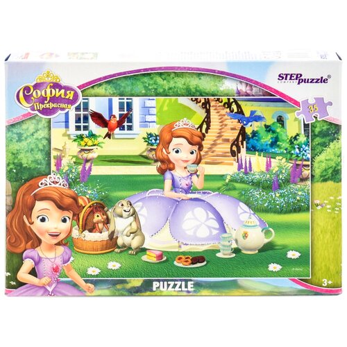 Пазл Step puzzle Disney Принцесса София (91133), 35 дет. пазл принцесса софия disney step puzzle 35 элементов 91133