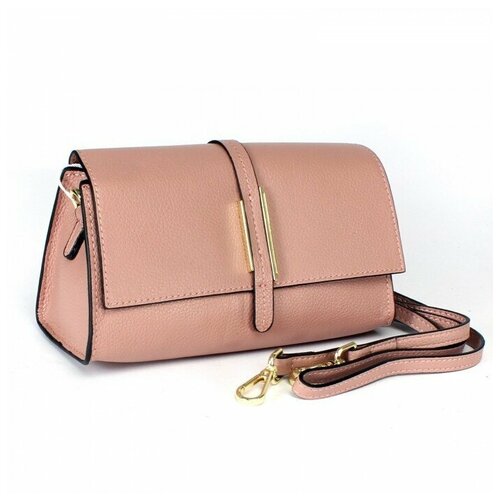 фото Сумка женская натуральная кожа aws-8078, 1отд, плечевой ремень, розовый 239129 аделия