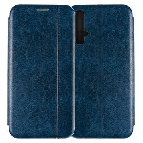 фото Чехол-книжка retro case для huawei nova 5t синий fashion case