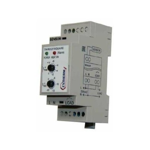 Термостат механический 16А для систем антиобледенения на DIN-рейку EXTHERM Th-roof