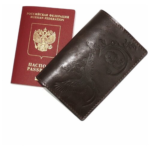 Обложка для паспорта Kalinovskaya, коричневый