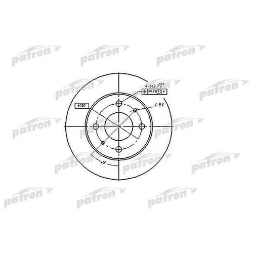 Диск торм.NISSAN ALMERA I 95-00, ALMERA I Hatchback 95-00
