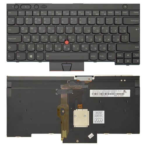 Клавиатура для ноутбука LENOVO ThinkPad T430 черная с подсветкой V.1 new original italian backlit keyboard for lenovo thinkpad t460p backlight teclado 00ur412 00ur372 sn20j91992