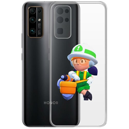 фото Чехол-накладка clear case brawl stars-строительница джеки для honor 30 krutoff group