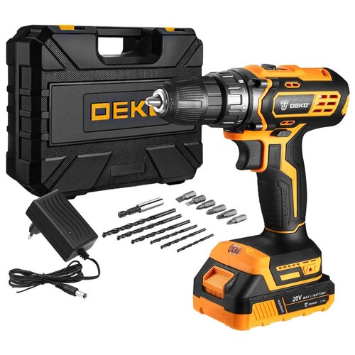 Дрель аккумуляторная в наборе DEKO GCD20DU3 063-4145 515000₽