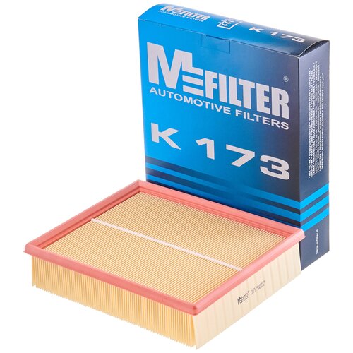 Фильтр воздушный K-173 MFILTER производства ЕС. Для AUDI, SKODA, VOLKSWAGEN. Аналоги: 1457429870; 1457433698; C26168; C26140