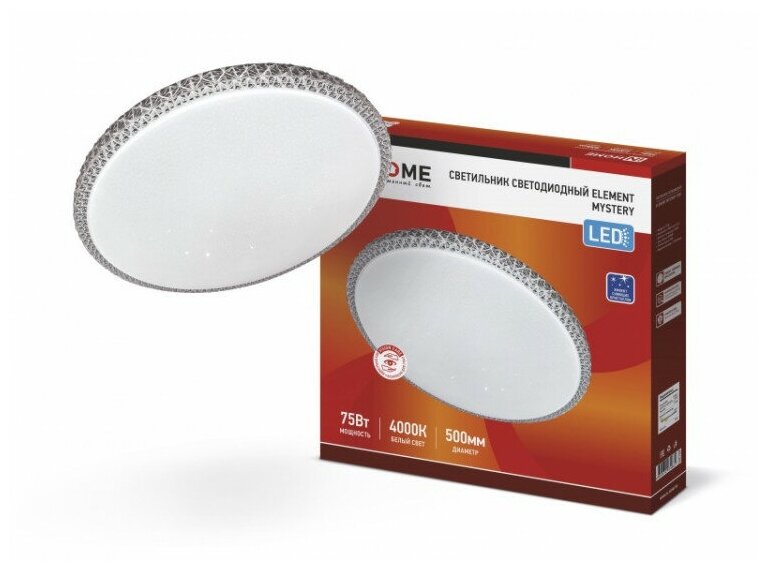 Светодиодный LED светильник встраиваемый COMFORT STONE 55Вт 230В 3000-6500K 4400Лм 450x90мм с пультом ДУ IN HOME 4690612034591