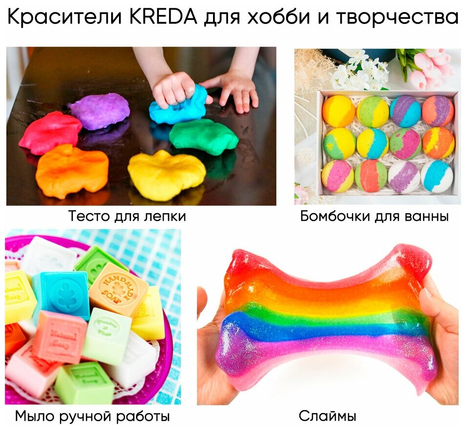 Краситель-концентрат креда (KREDA) S-gel синий №31 гелевый пищевой, 20мл