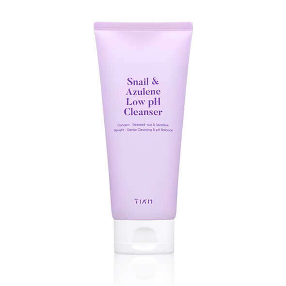 Tiam средство с азуленом и муцином улитки Snail Azulene Low Ph Cleanser, 200 мл