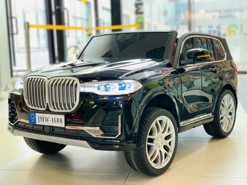 Электромобиль детский BMW JHW-1688 черный полный привод 4WD