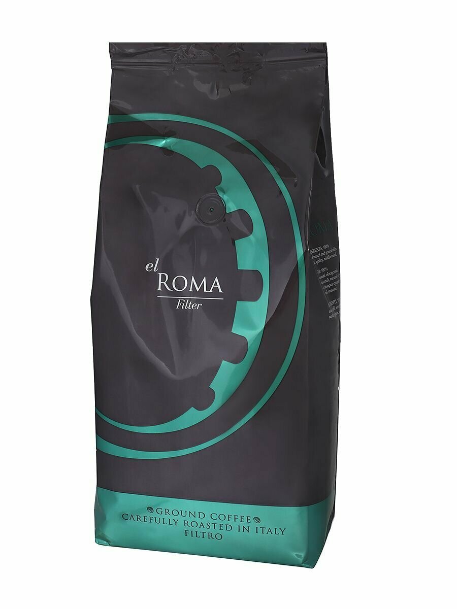 Кофе El ROMA Filter, кофе жареный, молотый, 1 кг. - фотография № 3