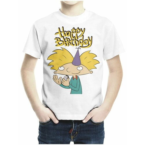 фото Футболка каждому своё, размер 128, белый