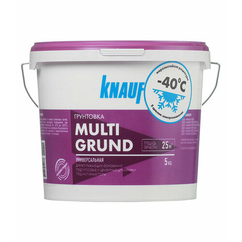 Грунт Knauf Мульти Грунд универсальный 5 кг грунт knauf тифен грунд укрепляющий 10 кг
