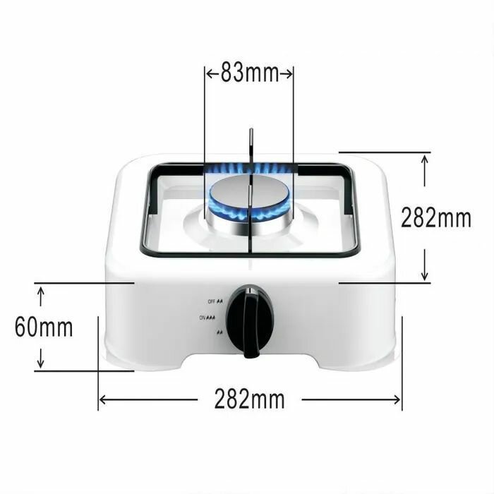 Газовая настольная плита starlux SGS-6001, белый - фотография № 4