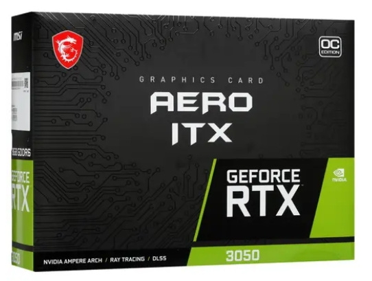 Видеокарта MSI GeForce RTX 3050 AERO ITX 8G OC