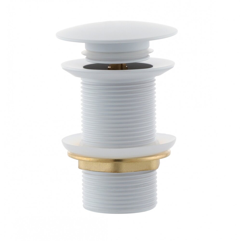 фото Донный клапан ViEiR без перелива крышка большая белый VER21A-YF