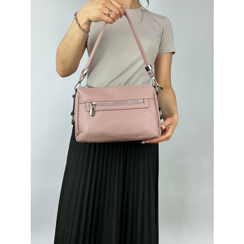 фото Сумка тоут kongunla 905-5048, фактура матовая, розовый