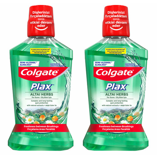 COLGATE PLAX Ополаскиватель д/полости рта Алтайские Травы 500мл (2 шт) colgate plax ополаскиватель д полости рта алтайские травы 500мл 2 шт