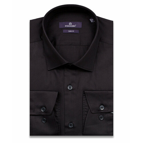фото Рубашка poggino, размер xxl (45-46 cm.), черный