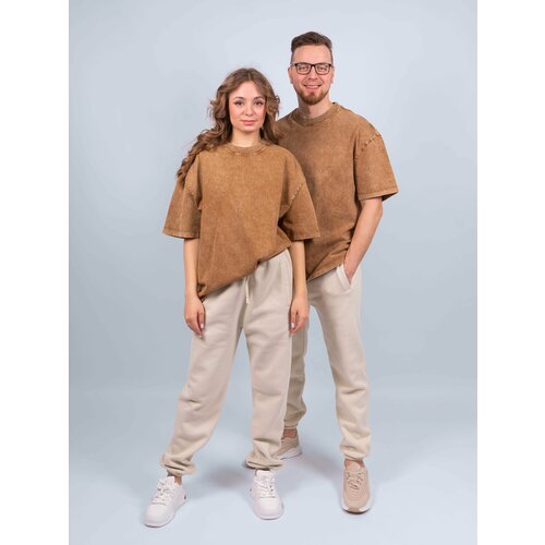 Футболка размер 48, коричневый