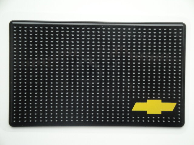 Коврик силиконовый на панель под мобильный телефон, (Черный 15*9), Chevrolet