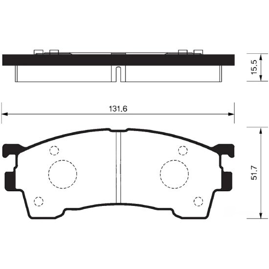 Колодки тормозные передние Sangsin Brake для MAZDA 323/626 1.8/2.0L all 94-03, 4 шт