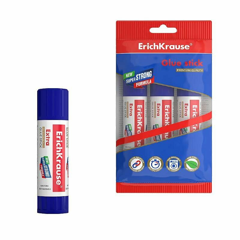 Клей-карандаш ErichKrause® Extra, 21г 59640