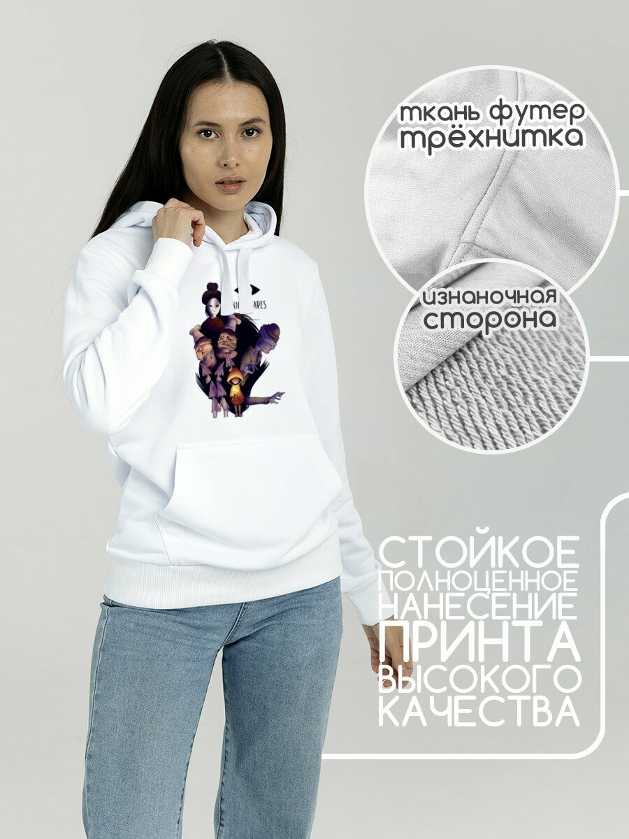 Толстовка  Бруталити, размер 2XS, , белый — фото 1