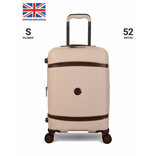 Чемодан IT Luggage, 52 л, размер S, кремовый