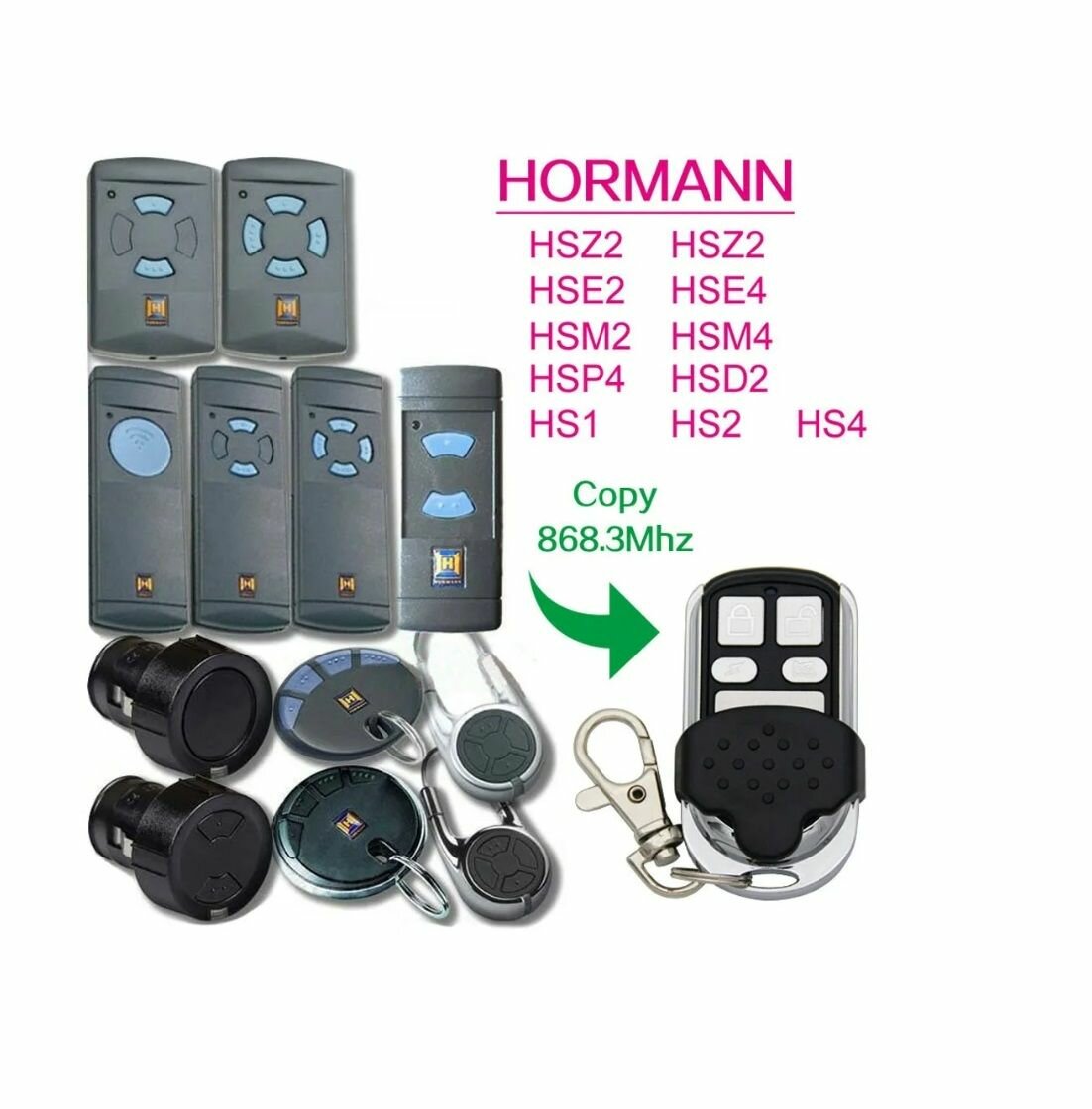 Пульт Apollo HM, для ворот и шлагбаумов, 868МГц, IP44, питание от батареек — фото 1