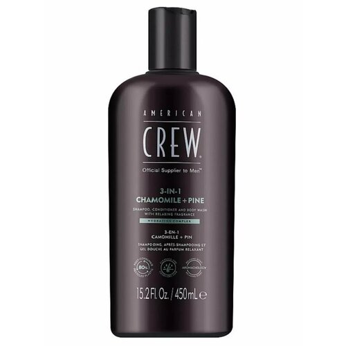 American Crew 3 in 1 Relaxing Шампунь кондиционер гель для душа 450мл