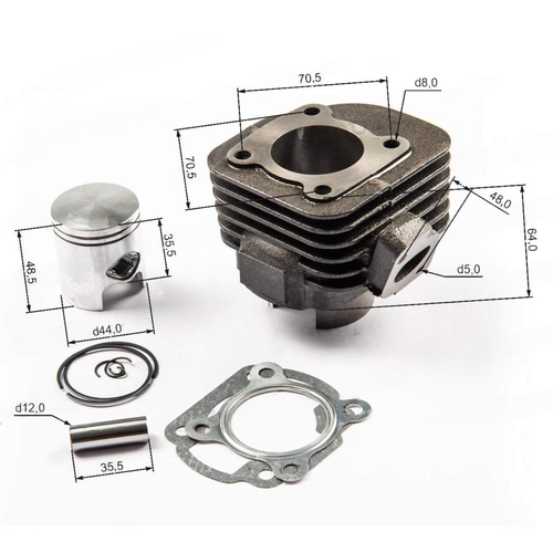 ЦПГ поршневая 2Т 1E40QMB D-44 P-12 на скутер Stels Tactic Vortex Skif 3520₽