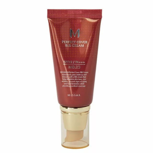 BB-крем Missha - идеальный выбор для создания идеального тона кожи! spf42 pa+++ тон 23, 50 мл