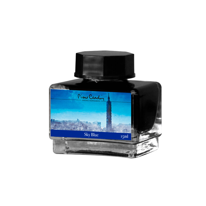 Флакон чернил Pierre Cardin 15мл, серия CITY FANTASY цвет Sky Blue (Синий Небесный)