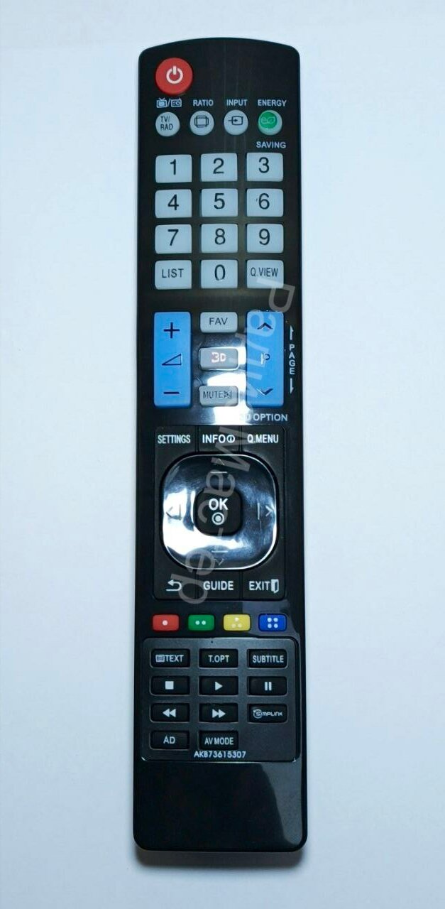 Пульт Huayu AKB73615307, для телевизоров LG без элементов питания.