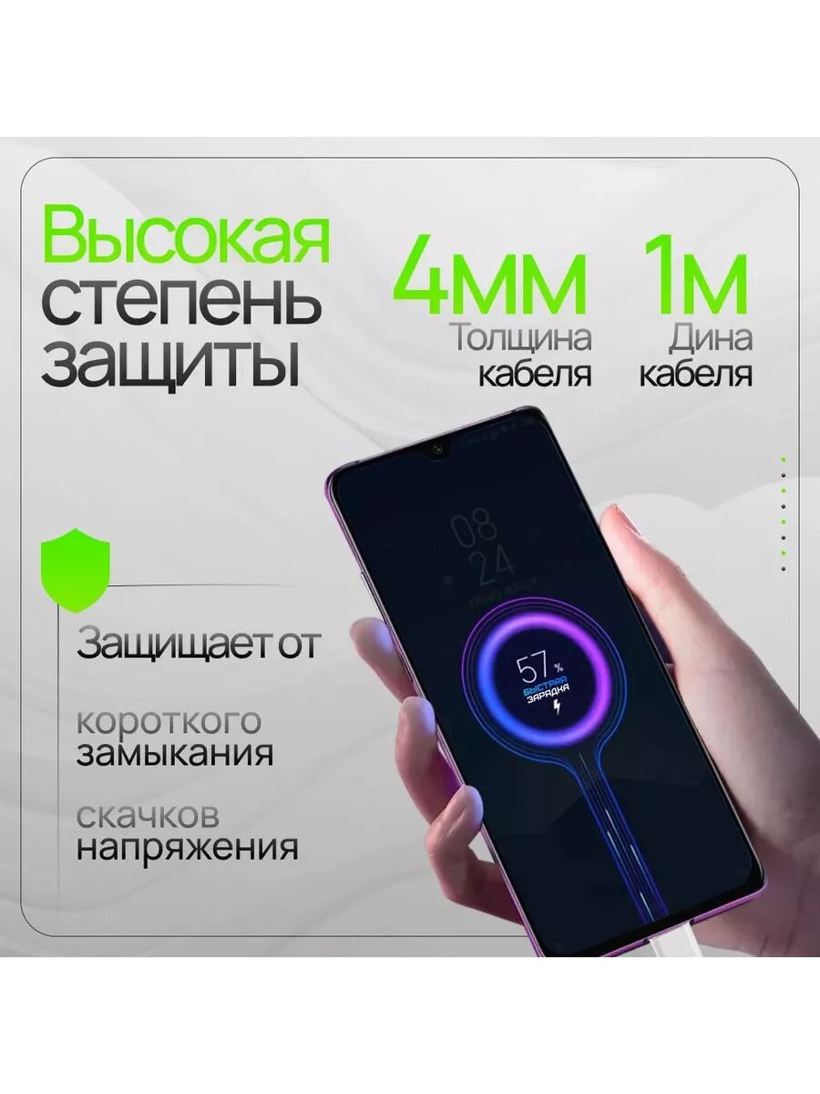 Быстрая зарядка для телефона Xiaomi 67w Type-c — фото 1