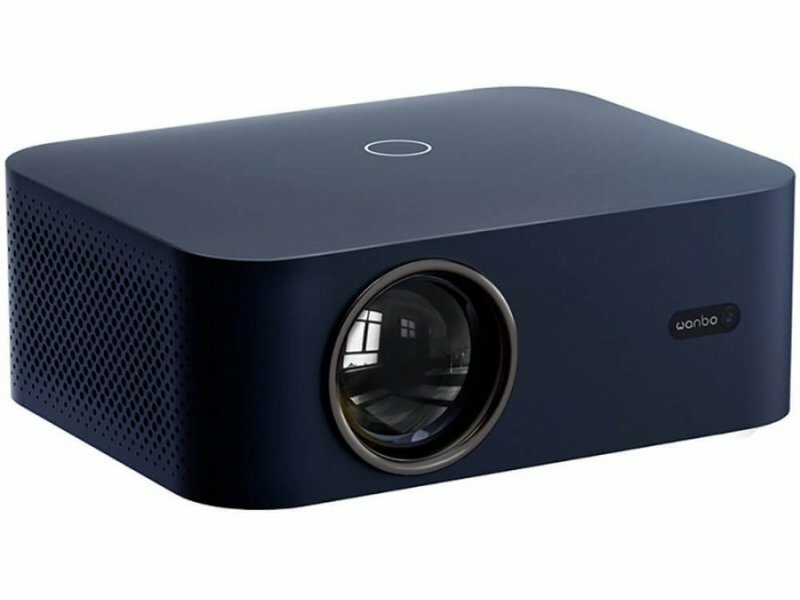 Проектор Wanbo X2 Max, Android 9, 1080р, встроенные динамики, пульт, синий