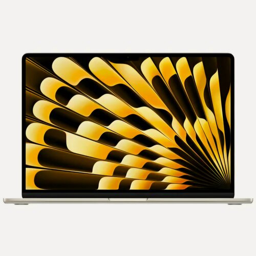 Изображение товара Ноутбук Apple MacBook Air 15 (2024) М3, 16/256 ГБ, MC9F4, Starlight | Бежевый, английская раскладка