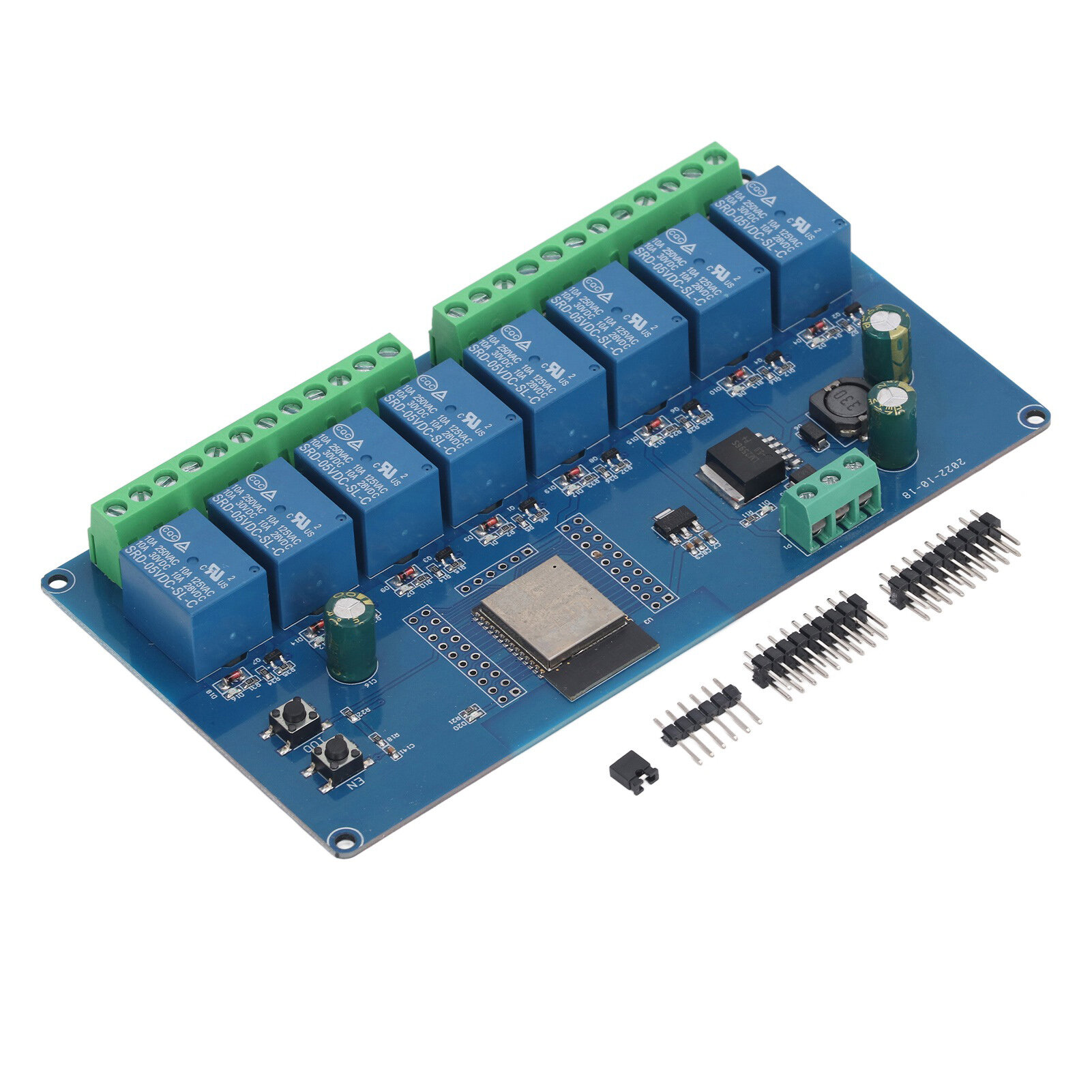 8 Channel Relay Module ESP32 WiFi Wireless Control BLE Development Board ESP32 WROOM 32E DC 5 30V